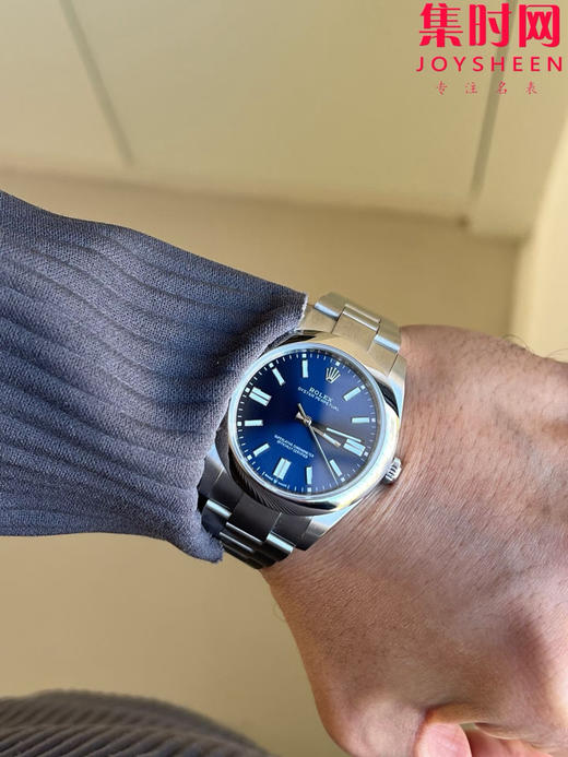 劳力士EWE蚝式恒动型41mm系列 3230机 蓝色盘 板带 男士腕表 商品图7