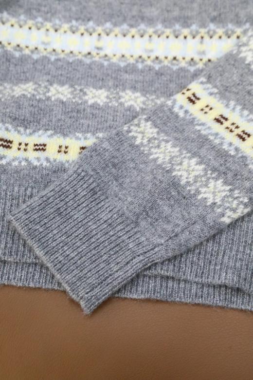 北欧假期费尔岛羊毛针织衫 B01JY26010 商品图11