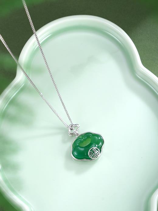 子佩集【福华如意】银S925套链【TL016432】绿玉髓02511 商品图7