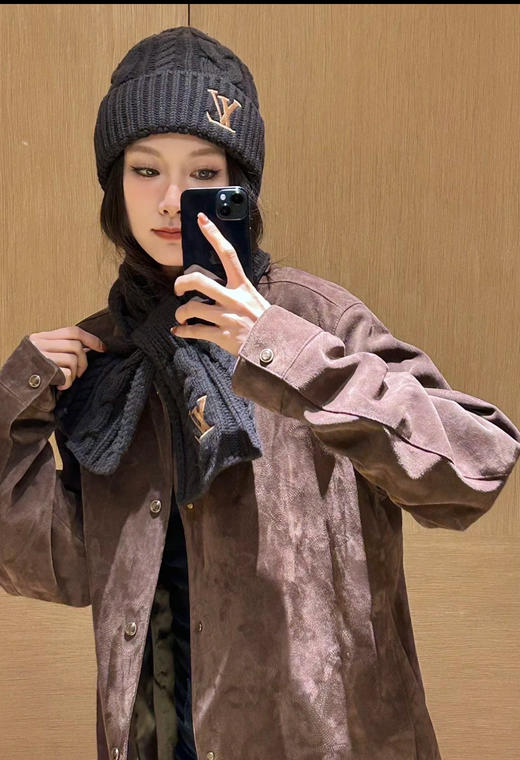 驴家 花编织针织帽围巾套装（COCO） 商品图3