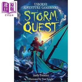 预售 【中商原版】风暴探险 Storm Quest 英文原版 互动冒险游戏书 儿童冒险故事 黑白插图 进口童书 9-12岁 Usborne尤斯伯恩出版社