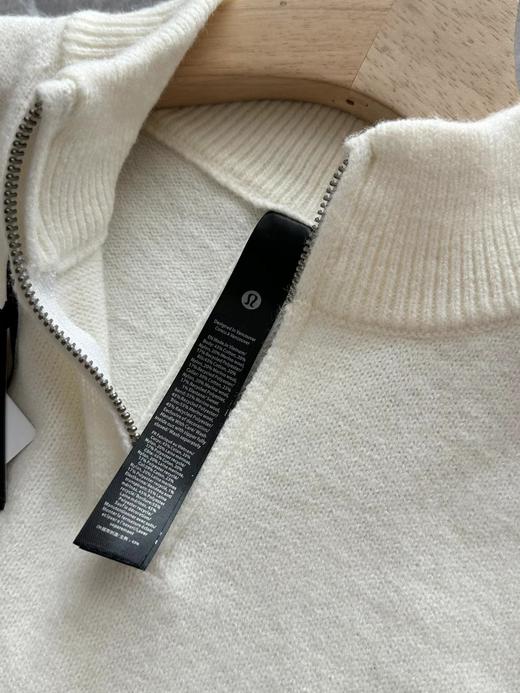 D120436秋冬慵懒松感弛暖糯羊绒质感男士半拉链针织衫 商品图6