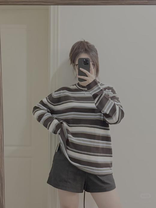 定织定染纱线 Row风复古彩条条纹羊毛毛衣 商品图6