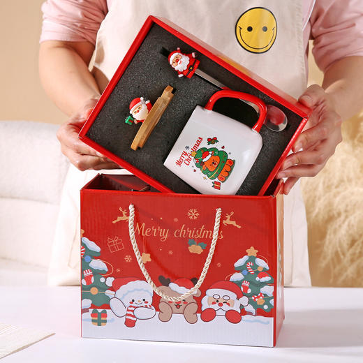 圣诞节马克杯 圣诞老人陶瓷杯 家用水杯咖啡杯 创意卡通圣诞礼品礼物 商品图12