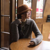 绽放825朵/羊毛混纺软糯圈圈毛开襟毛针织衫冬季新款宽松开衫外套 商品缩略图0