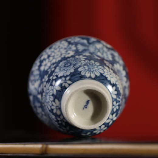 问鼎天石窑白陶泥元青花福禄杯 （万花） 商品图2