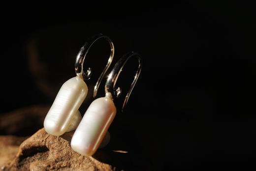 月历银｜珍珠耳勾 商品图1