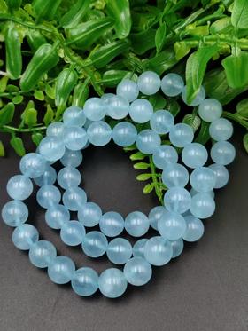 天然海蓝宝手串