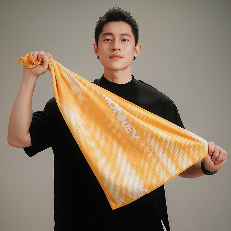 SUPERMONKEY运动毛巾黄色