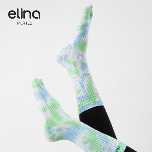 一恋普拉提2026新款扎染瑜伽长袜EYG24014 商品图5