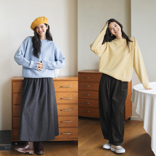 特绽放776朵/真心针织衫·四色纯羊毛衫彩点宽松打底衫可外穿毛衣 商品图2