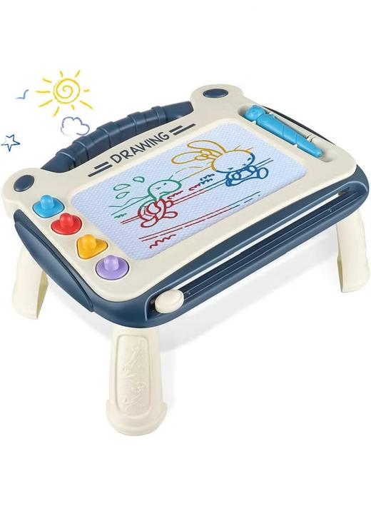 儿童磁性画画板 带支架可擦写字板涂鸦绘画板 含印章画笔 商品图0