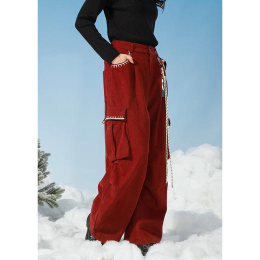 美式复古弯刀裤带配饰长裤-纪念日百货门店同款167998191 商品图2