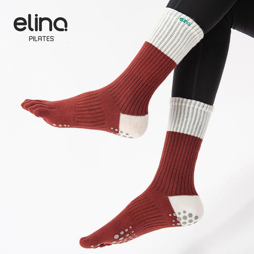 一恋普拉提2026新款撞色五指袜EYG24017 商品图3