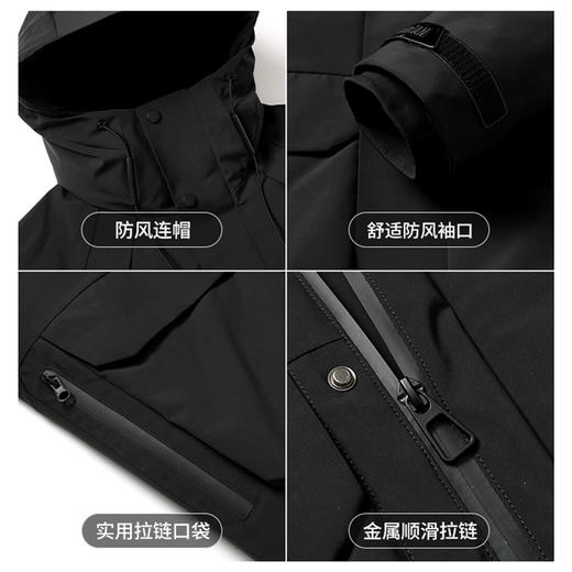 半身缘男装 冬季户外防风保暖中年百搭派克羽绒服2588 商品图5