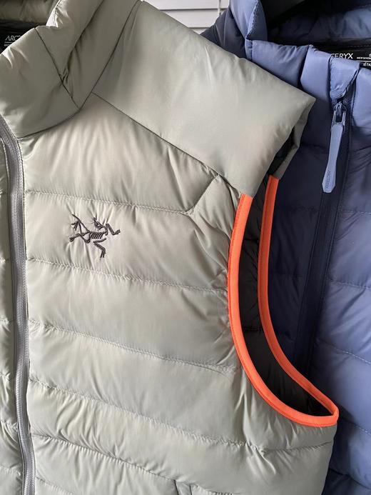 D120409轻量排骨休闲立领拉链鹅绒马甲90绒轻薄羽绒马甲 商品图10