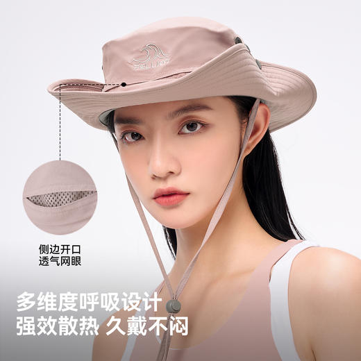 伯希和户外渔夫帽女2025新款登山遮阳防晒男士徒步透气可折叠帽子 商品图2