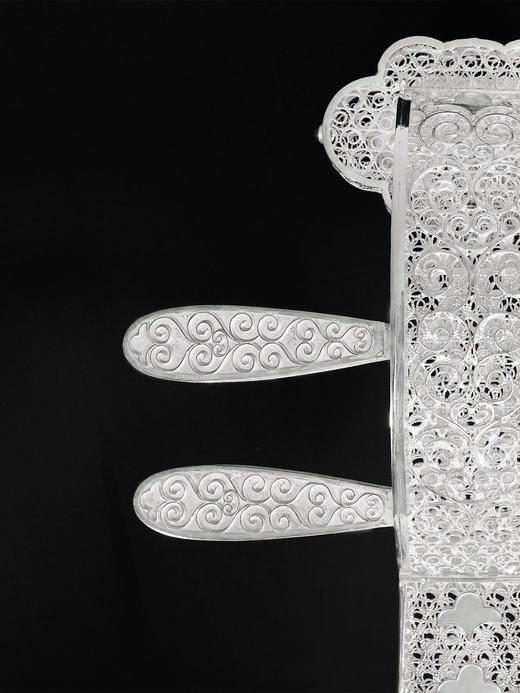 子佩集S999银手工银花丝【鸾凤和鸣·琵琶记】花丝镶嵌摆件【HSPP】大师工坊原创设计2511 商品图11