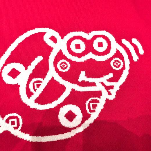 NPC潮牌CC系列蛇年限定【腰缠万贯】撞色提花廓形毛衣男CC4CSW34 商品图3