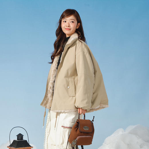 加绒休闲两面穿兔毛派克服外套-纪念日百货门店同款168096739 商品图9