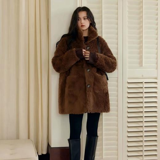 限时赠送袜子两双【ARRKSEKKE 白鹿同款羊羔绒短款外套&羊羔绒羊棉毛中长款外套】棉羊毛/里衣摇粒绒外套短款&长款 时尚3色‼160斤也可穿保暖程度可抵一件羽绒服～ 商品图7