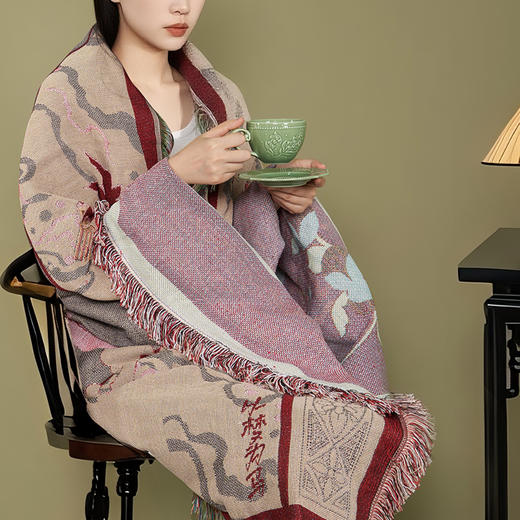 大英博物馆 新年系列 以梦为马 提花毯 盖毯 商品图1