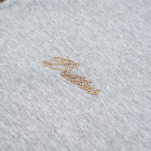 NPC潮牌重磅510克字母刺绣半开襟加绒卫衣夹克男翻领落肩NP4BST03 商品图3