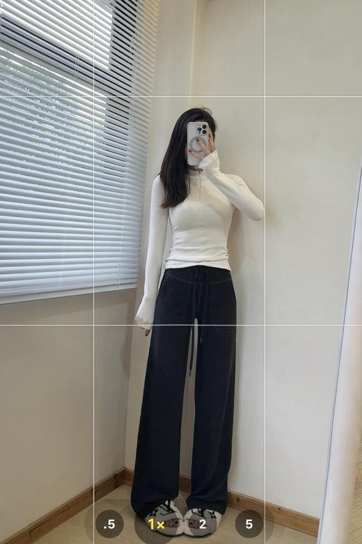 【非质量问题不退换】LULU  羊毛混纺半拉链长袖+阔腿裤（EJ） 商品图8