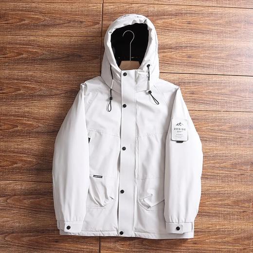 D120402山系户外！加厚防风防水连帽高蓬松冬季男士连帽羽绒服！ 商品图10