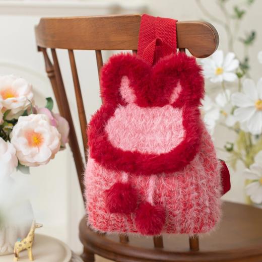 苏苏姐家兔耳双肩包手工diy编织钩针梦羽毛线团自制包包材料包预 商品图4