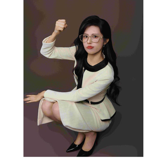 法小曼*子珍专款/白色西装套装气质高级小香风套装C2171 商品图7