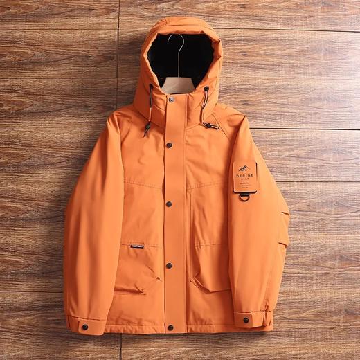 D120402山系户外！加厚防风防水连帽高蓬松冬季男士连帽羽绒服！ 商品图12