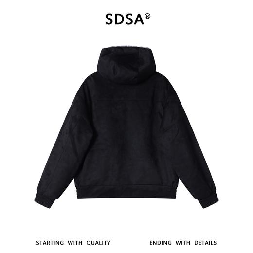 HL-8025SDSA男士秋冬新款痞帅男装美式复古压线连帽夹克外套百搭时尚上衣 商品图4