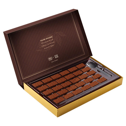 【纵享丝滑❗️日式生巧巧克力礼盒】简约不简单「一口惊艳」甄选品质原料制作，特别添加进口可可粉/新西兰乳粉，巧克力礼盒送人，女朋友情人节礼物，网红休闲小零食黑巧克力L 商品图4