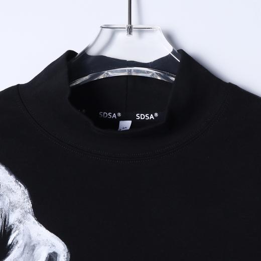 T5062SDSA男士秋冬新款痞帅男装美式嘻哈骷颅头印花立领长袖T恤百搭 商品图2