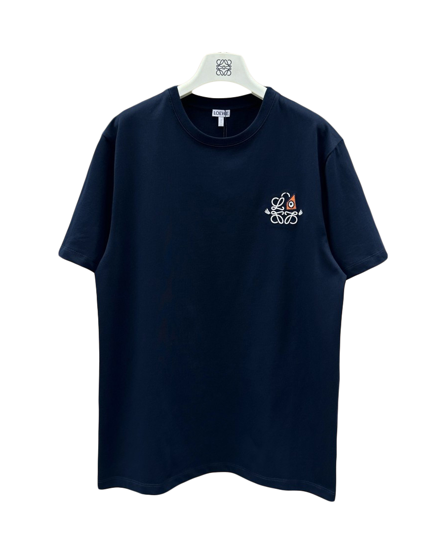 男款卡通刺绣短袖T恤la014