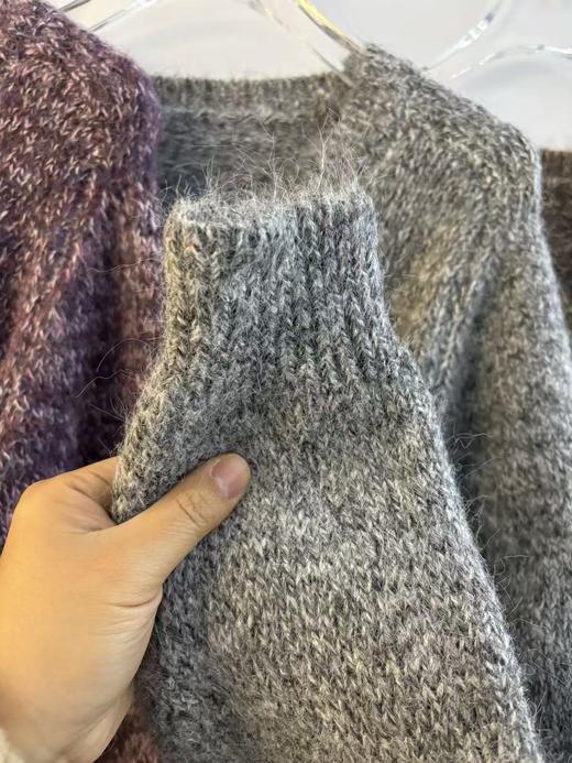 【YW】无忧购时尚慵懒风韩系软糯小衫v领长袖毛衣针织衫女9109#（截单后3-5天发货） 商品图7