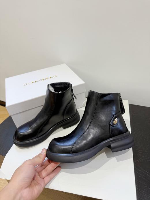 二店y 抵押货清仓！巨保暖的加绒短，真皮软牛皮鞋面靴切尔西靴 商品图8