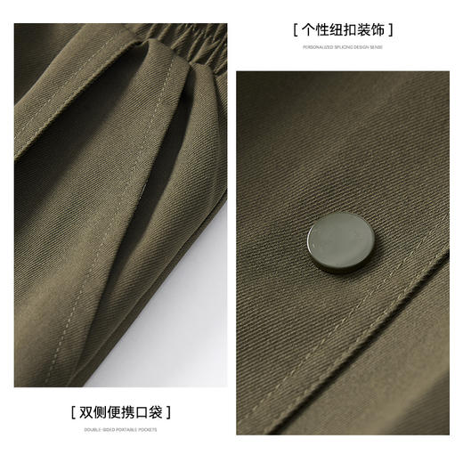 回力工装裤子男秋冬新款潮牌休闲裤子加绒机能伞兵裤伐木束脚长裤 商品图3