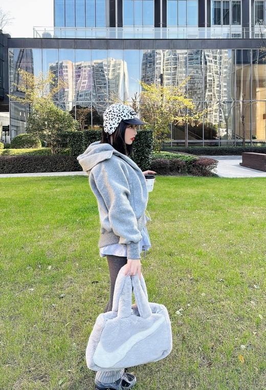 Canada Goose大鹅女款带帽羊毛插肩抓绒外套（MT） 商品图6