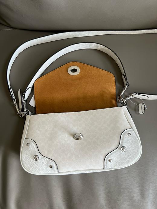纯原COACH 蔻驰 CE639冰川白 Millie Shoulder Bag 女士单肩包腋下包斜挎包 商品图4