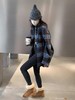 韩系时尚格子毛呢质感加绒衬衫外套 商品缩略图3