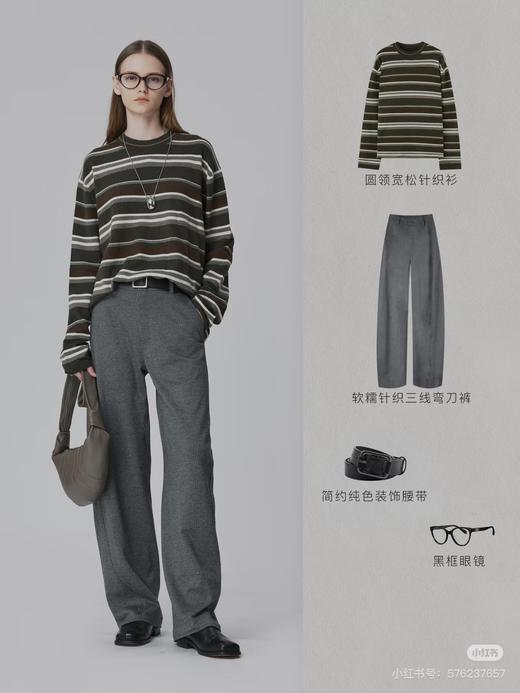 定织定染纱线 Row风复古彩条条纹羊毛毛衣 商品图0