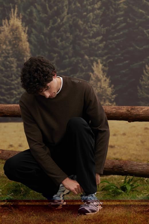 一周发货，维斯醋酸混纺圆领长袖黄金比例 双面抓毛 细腻绒感 保暖锁温 亲肤透气【卡码拍小一码】 商品图5