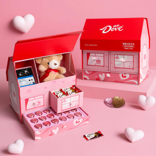 【德芙喜糖婚糖巧克力礼盒装】新年情人节礼物糖果休闲零食小吃大礼包 商品图1