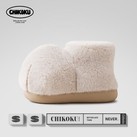 超好穿！超可爱🐱【chikoku雪球大猫爪棉靴】❄️这个冬天，把温暖的“雪球”穿在脚上🐾 大猫爪造型,圆滚滚的雪球鞋身,治愈所有坏心情 商品图3