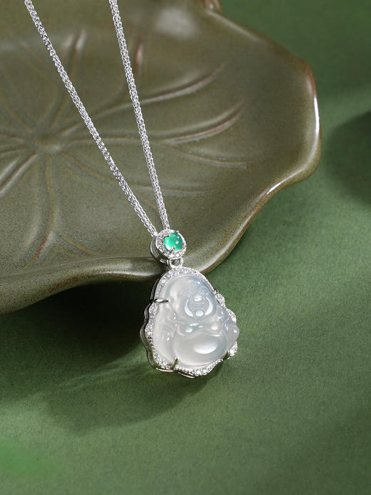 子佩集【慈心笑颜】银S925套链【TL016431】白玉髓笑面佛02511 商品图7