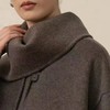 现货秒发~附围巾羊绒羊毛廓形大衣 商品缩略图0