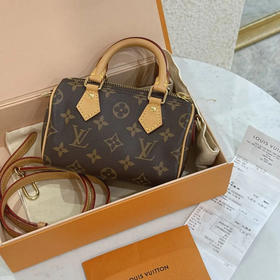 LV 新款 SP nano 老花 斜挎包