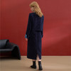 西遇优雅精致小香风套装女冬季撞色外套高腰直筒半身裙两件套V4355455 商品缩略图4